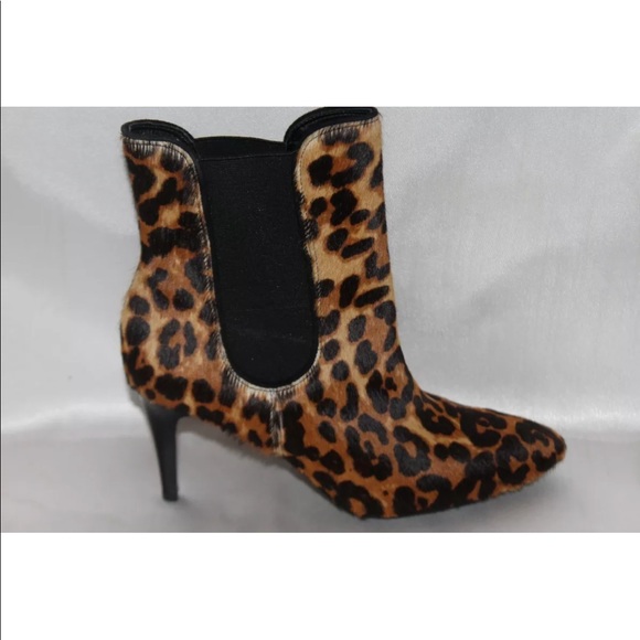 Like New Ralph Lauren leopard hair calf ankle stiletto boot - Picture 2 of 10